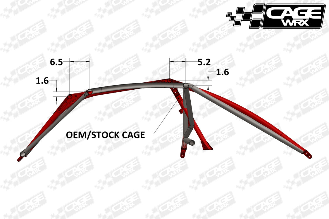 "SPORT CAGE" Roll Cage - Assembled: Kawasaki Teryx KRX 1000