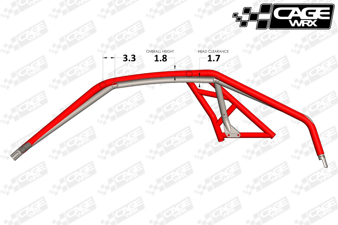 "SUPER SHORTY" Roll Cage - Assembled: RZR Pro XP (2020+)