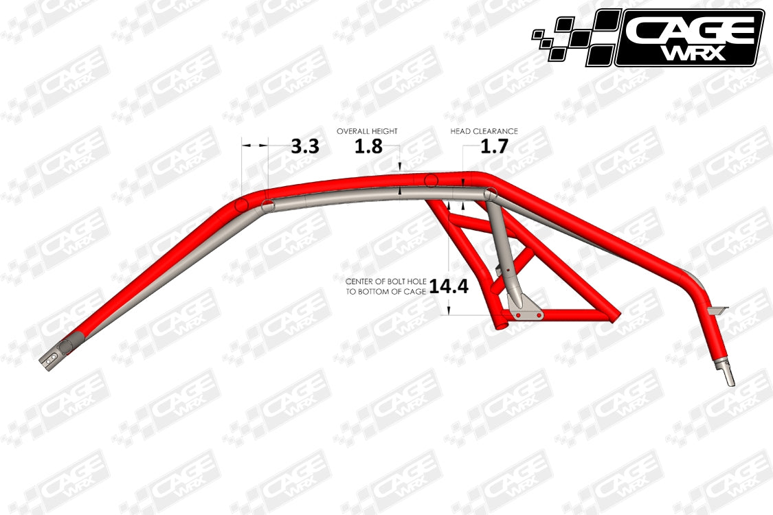 "SUPER SHORTY" Roll Cage Kit: RZR Turbo R / PRO S (2022+)