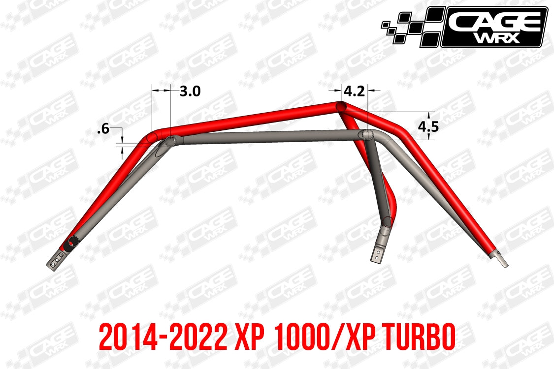 "BAJA SPEC" Roll Cage - Assembled: RZR XP 1000 (2019-2023) / XP Turbo S (2018+)