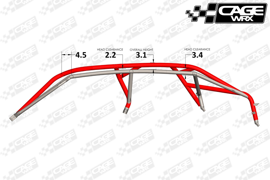 "SUPER SHORTY" Roll Cage - Assembled: RZR Pro R 4 (2022+)