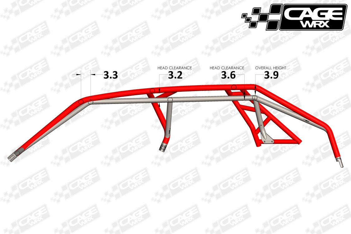 "BAJA SPEC" Roll Cage Kit: RZR Turbo R 4 / PRO S 4 (2022+)