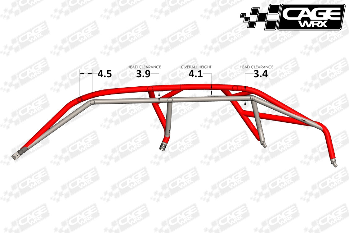 "BAJA SPEC" Roll Cage - Assembled: RZR Turbo R 4 / PRO S 4 (2022+)