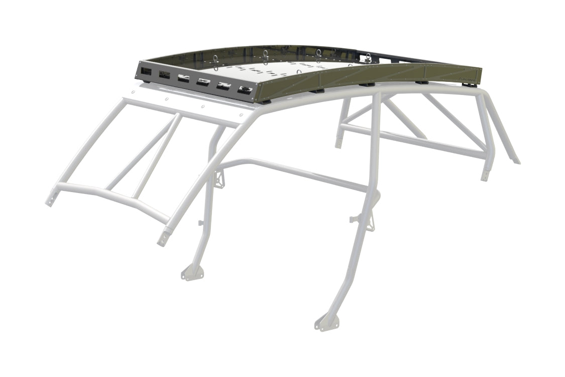 RZR XP1K / XP Turbo / XP Turbo S (2014-2023) 4 Seat "Super Shorty" Roof Rack Assembled and Powder Coated