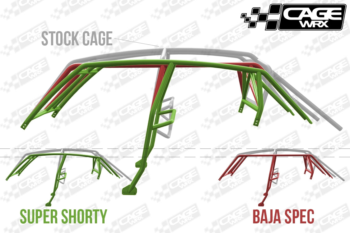 "SUPER SHORTY" Roll Cage Kit: RZR XP4 1000 (2019-2023) / XP4 Turbo S (2018+)