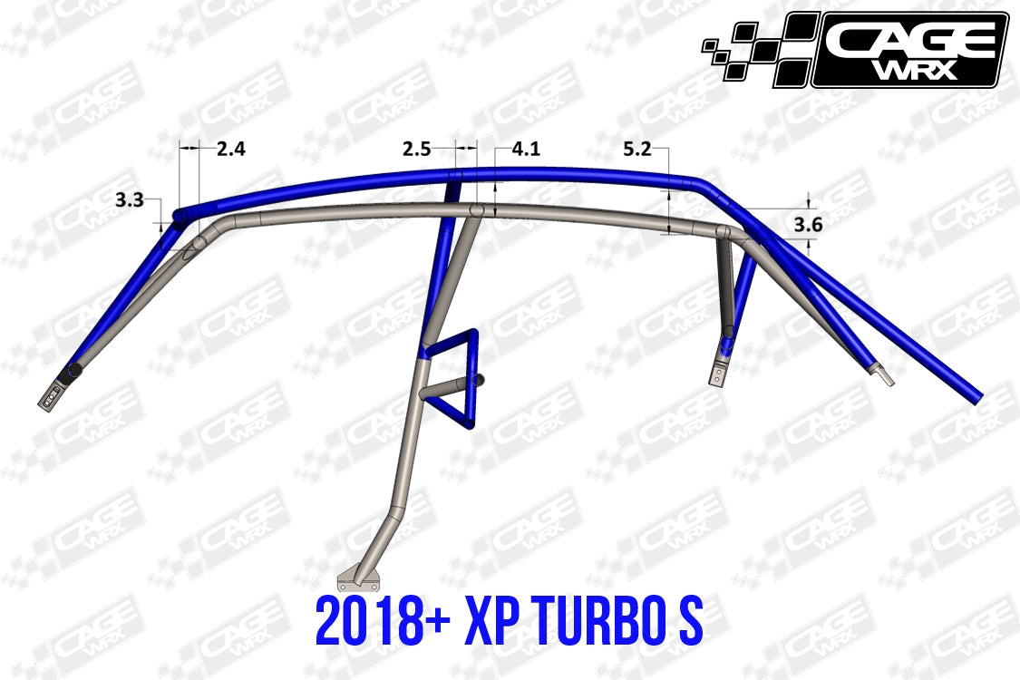 "SUPER SHORTY" Roll Cage Kit: RZR XP4 1000 (2019-2023) / XP4 Turbo S (2018+)