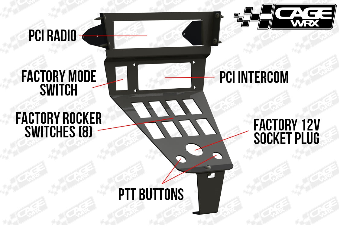 Polaris RZR Pro R / Turbo R / Pro XP - PCI Radio & Intercom Mount (2022-2024)