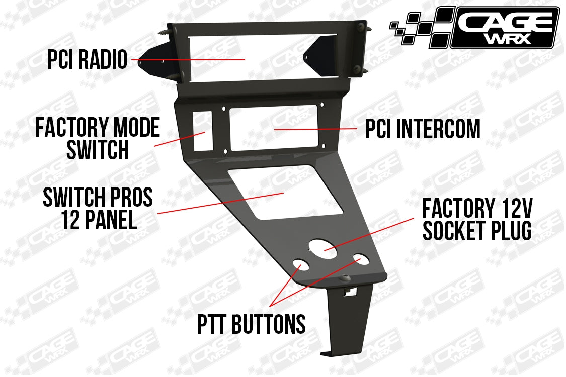 Polaris RZR Pro R / Turbo R / Pro XP - PCI Radio & Intercom Mount (2022-2024)