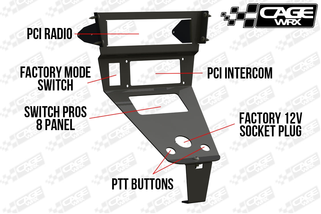 Polaris RZR Pro R / Turbo R / Pro XP - PCI Radio & Intercom Mount (2022-2024)
