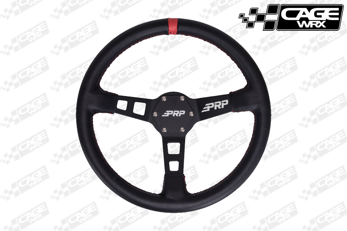 PRP Deep Dish Steering Wheel - Leather