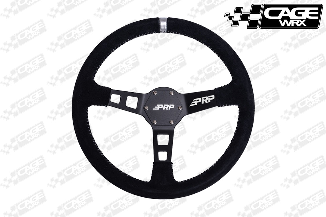 PRP Deep Dish Steering Wheel - Suede