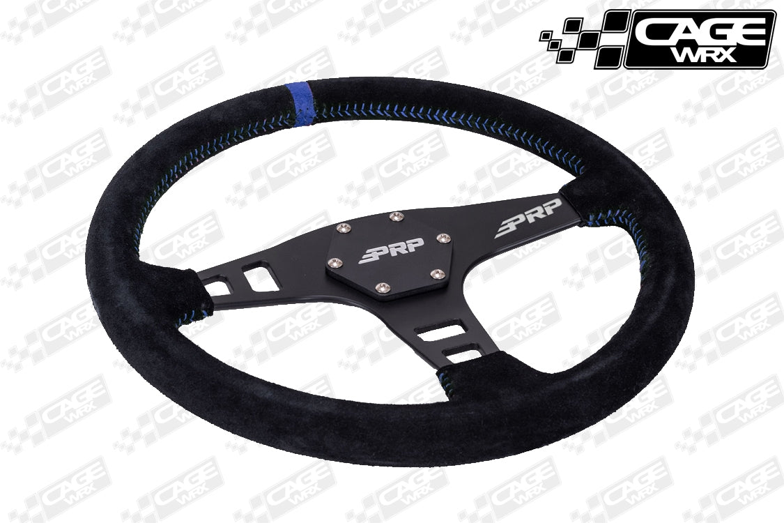 PRP Flat Steering Wheel - Suede