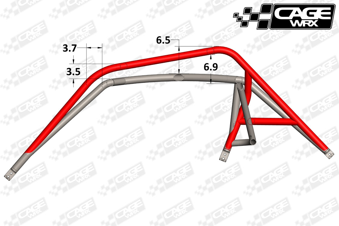 "SUPER SHORTY" Roll Cage Kit: RZR RS1 (2018+)