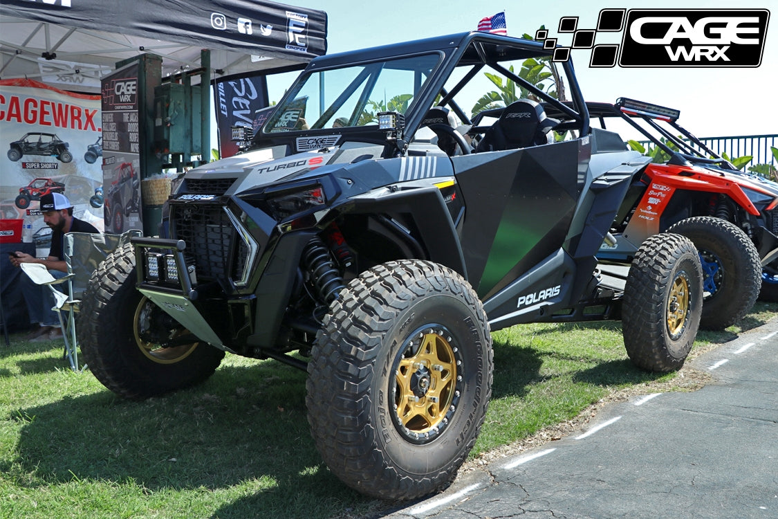 Polaris RZR (2019+/Turbo S) "Baja Spec/Competition Cage" Aluminum/Glass Windshield