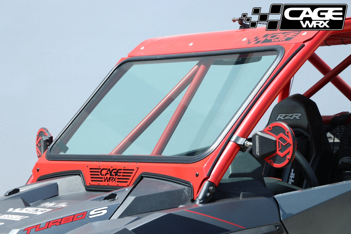 Polaris RZR (2019+/Turbo S) "Super Shorty" Aluminum/Glass Windshield