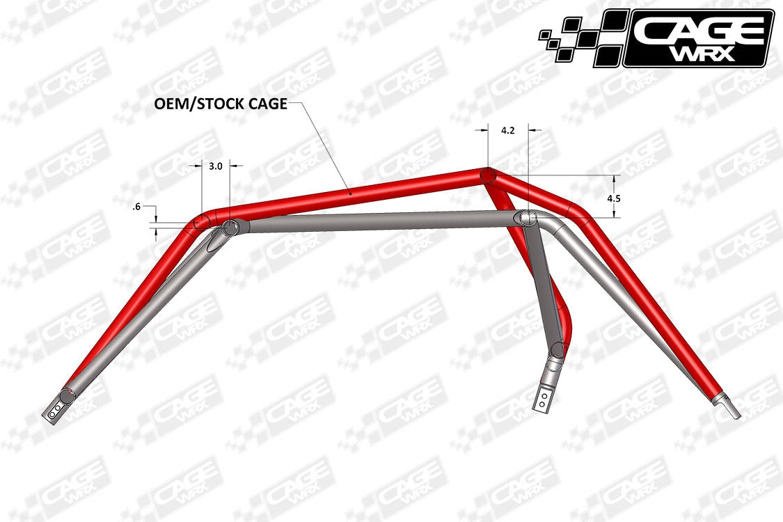 "BAJA SPEC" Roll Cage Kit: RZR XP 1000 / XP Turbo (2014-2018)