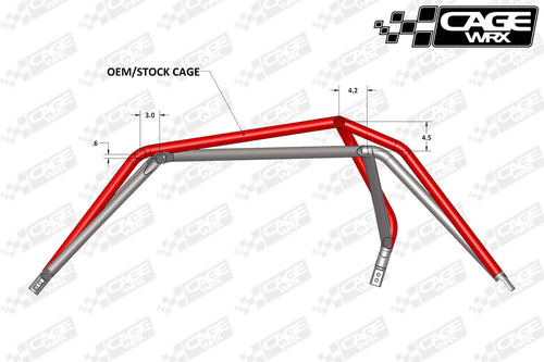 Polaris RZR XP / XP Turbo (2014-2018) Roll Cage | ASSEMBLED | "BAJA SPEC"
