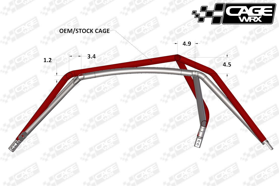 "COMPETITION CAGE" Roll Cage Kit: RZR XP 1000 / XP Turbo (2014-2018)