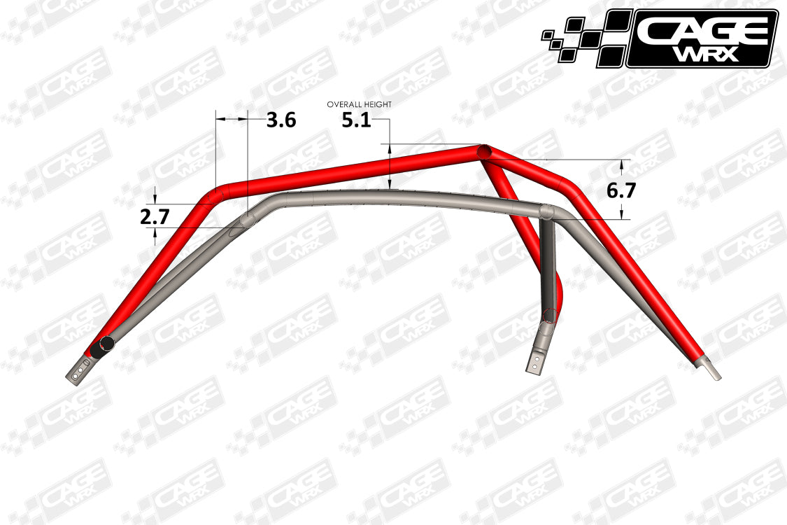 Polaris RZR XP / XP Turbo (2014-2018) Roll Cage KIT | "SUPER SHORTY"