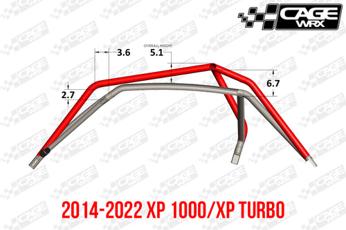 Polaris RZR XP / Turbo S (2019-2023) Roll Cage | ASSEMBLED | "SUPER SHORTY"