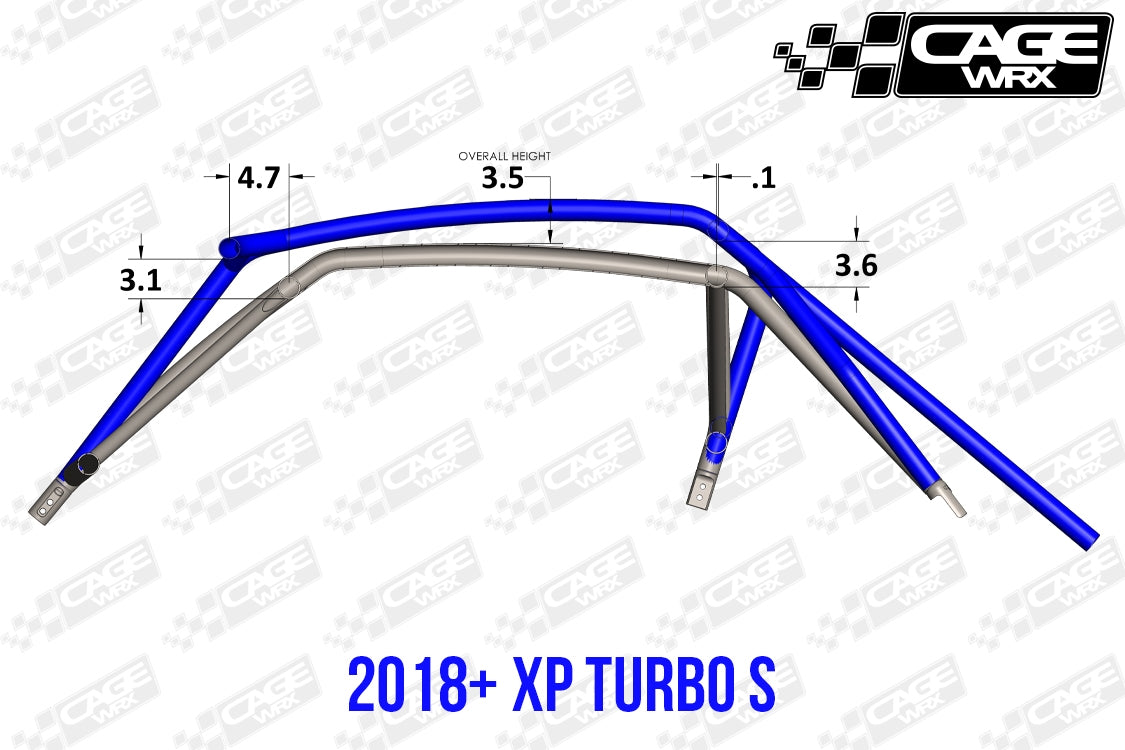 "SUPER SHORTY" Roll Cage Kit: RZR XP 1000 (2019-2023) / XP Turbo S (2018+)