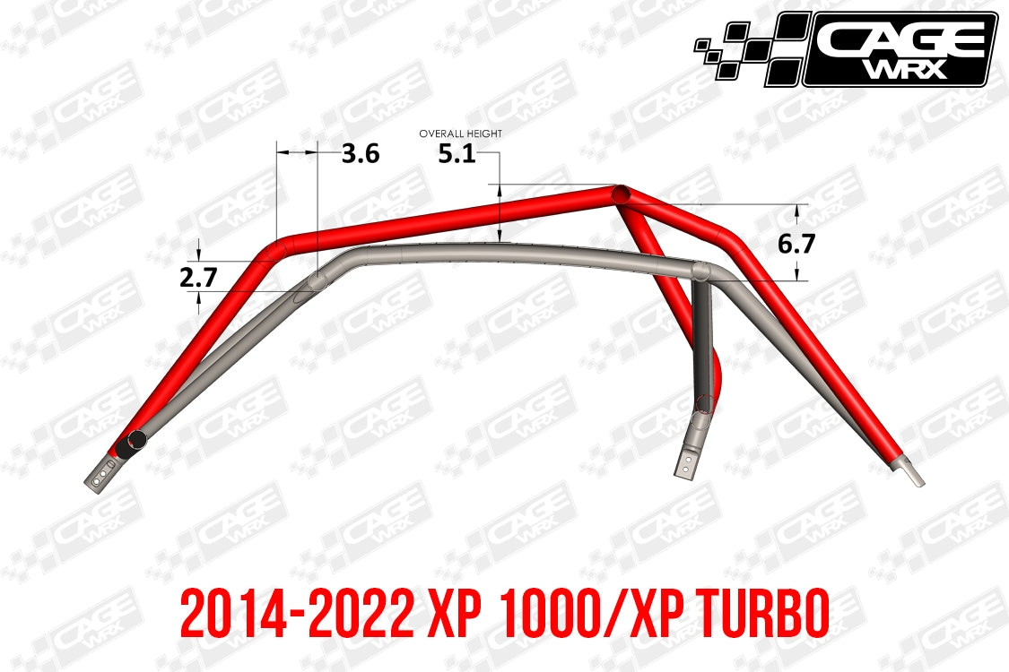 "SUPER SHORTY" Roll Cage Kit: RZR XP 1000 (2019-2023) / XP Turbo S (2018+)