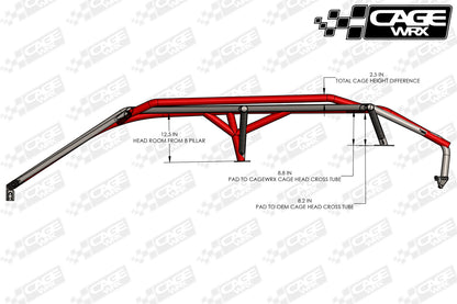 Can-Am Maverick R MAX Roll Cage | Assembled | "BAJA SPEC"
