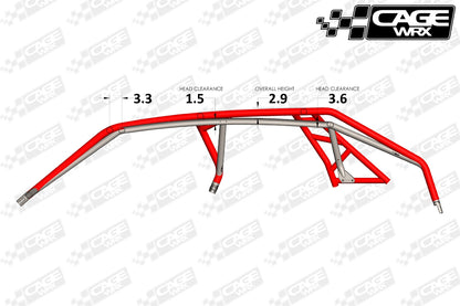 "SUPER SHORTY" Roll Cage - Assembled: RZR Turbo R 4/ PRO S 4 (2022+)