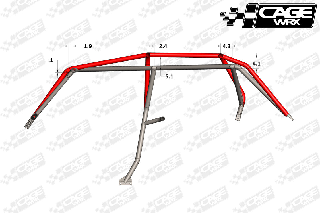 Polaris RZR XP4 / XP4 Turbo (2014-2018) Roll Cage KIT | "BAJA SPEC"