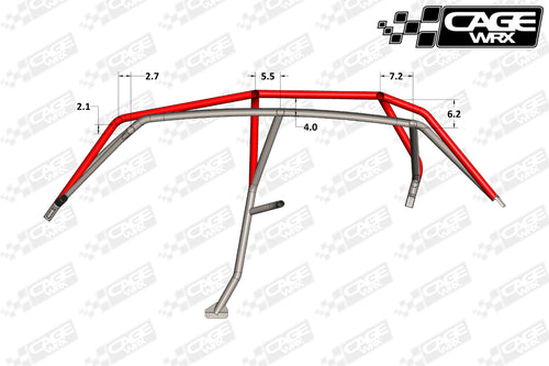 Polaris RZR XP4 / XP4 Turbo (2014-2018) Roll Cage KIT | "SUPER SHORTY"