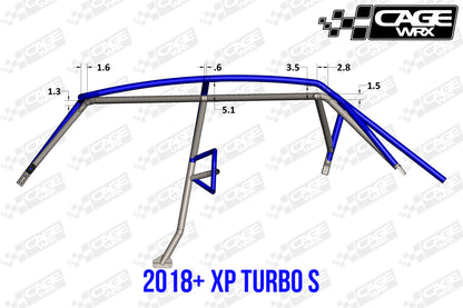 Polaris RZR XP4 (2019-2023) / XP4 Turbo S Roll Cage | ASSEMBLED | "BAJA SPEC"