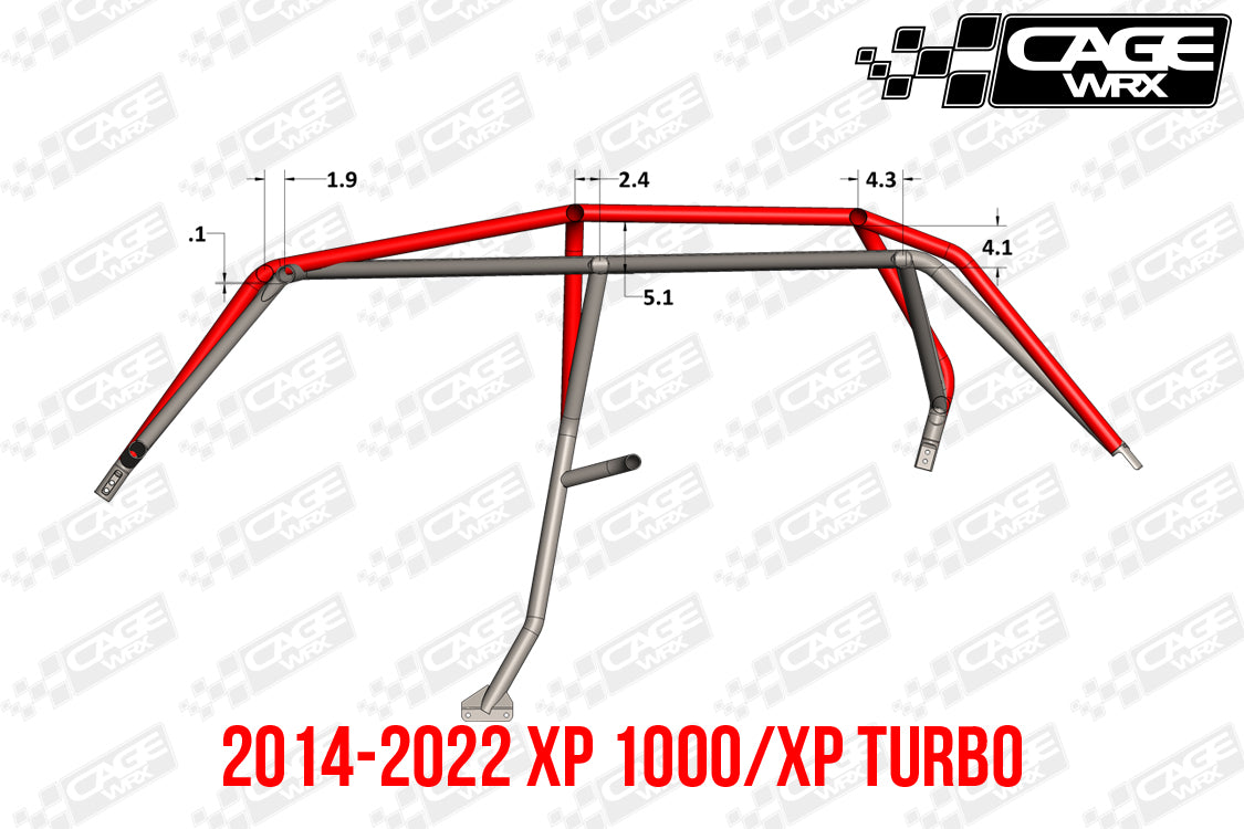 Polaris RZR XP4 1000 / XP4 Turbo S Roll Cage – CAGEWRX