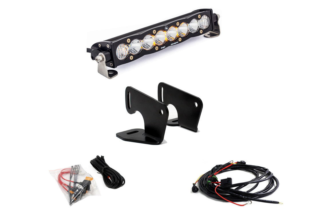 Polaris S8 10 Inch Hood Mount Light Bar Kit - Polaris 2020-2026 RZR Pro XP; 2024 RZR Turbo R