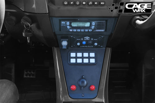 Polaris RZR PCI Radio & Intercom Mount | (2020-2024) Pro R / Pro S / Turbo R / Pro XP | KENWOOD RADIO