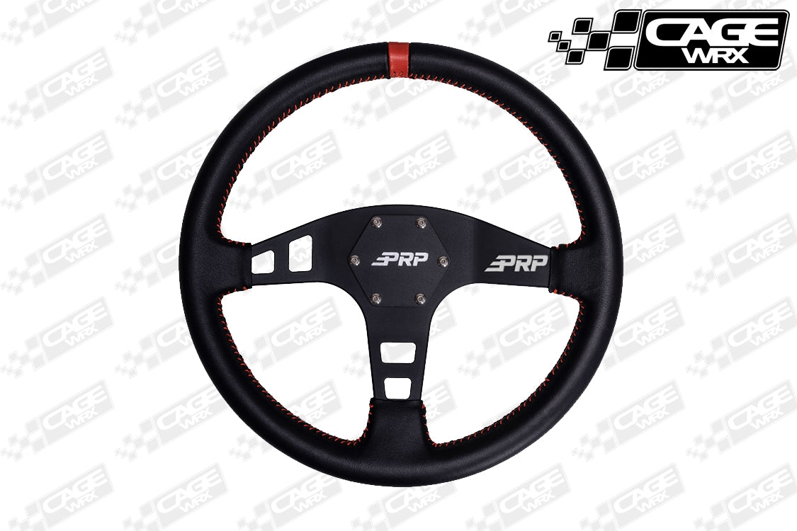 PRP Flat Steering Wheel - Leather