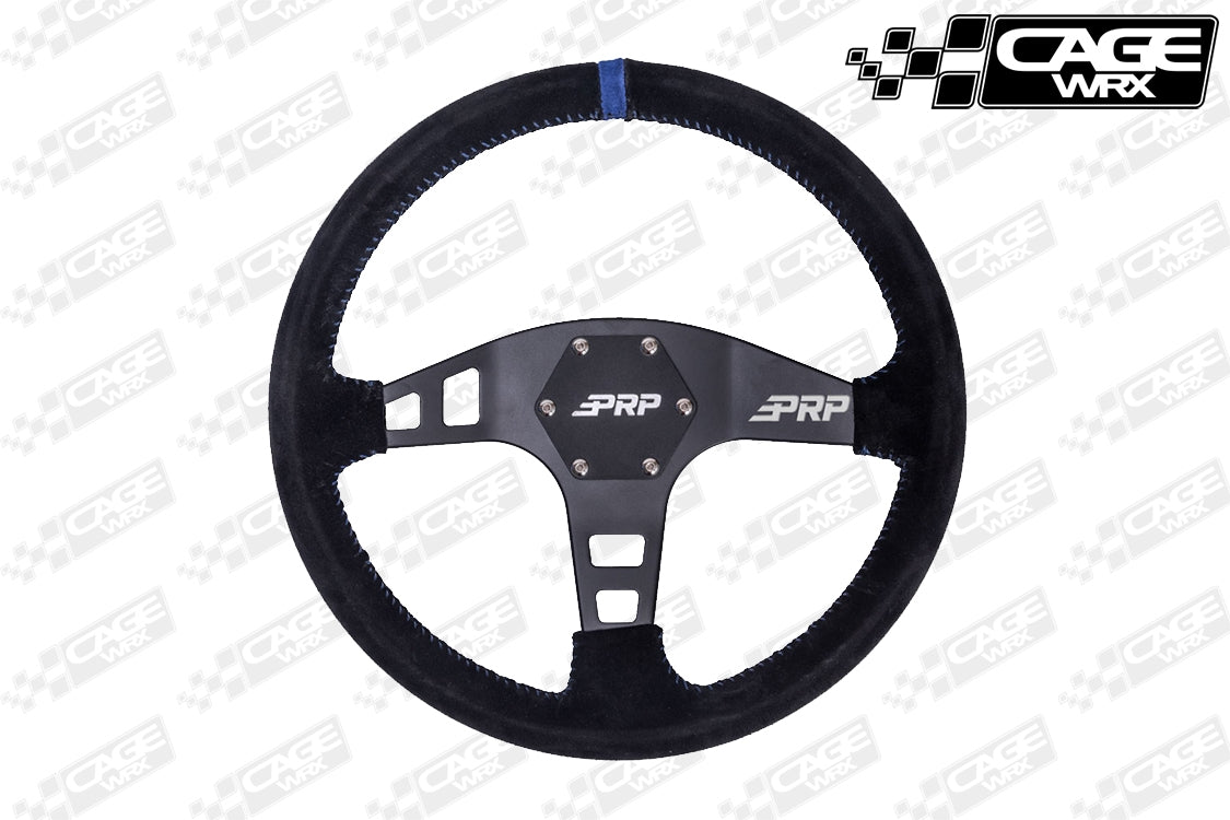 PRP Flat Steering Wheel - Suede