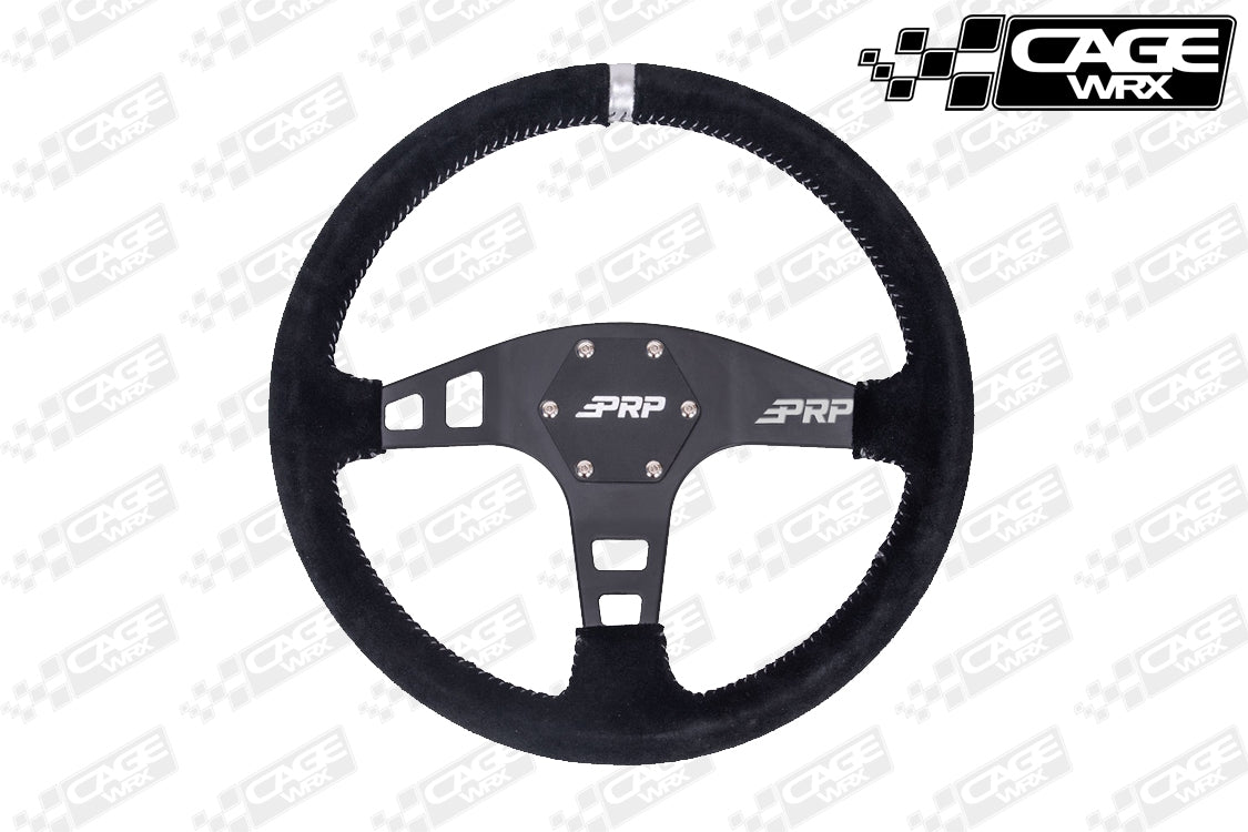 PRP Flat Steering Wheel - Suede