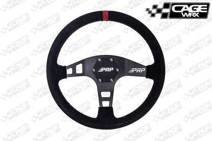 PRP Flat Steering Wheel - Suede