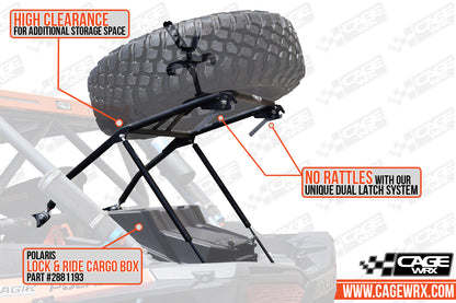 Polaris RZR XP / Turbo S Spare Tire Carrier | HIGH (2014-2023)