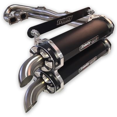 Trinity Racing RZR XP 1000 Exhaust Stage 5 Dual System (Brushed)